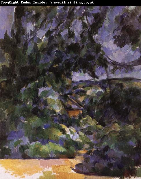 Paul Cezanne blue landscape